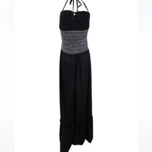 NWT Raviya Women's Plus Size Stitch Detail Maxi Dress Swim Cover-Up